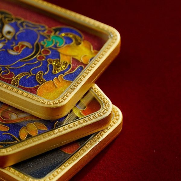Mysterious gifts Tibetan Cloisonné Enamel Copper Thangka Pendant Necklace