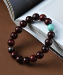 Sandalwood & Jade Mala Bracelet