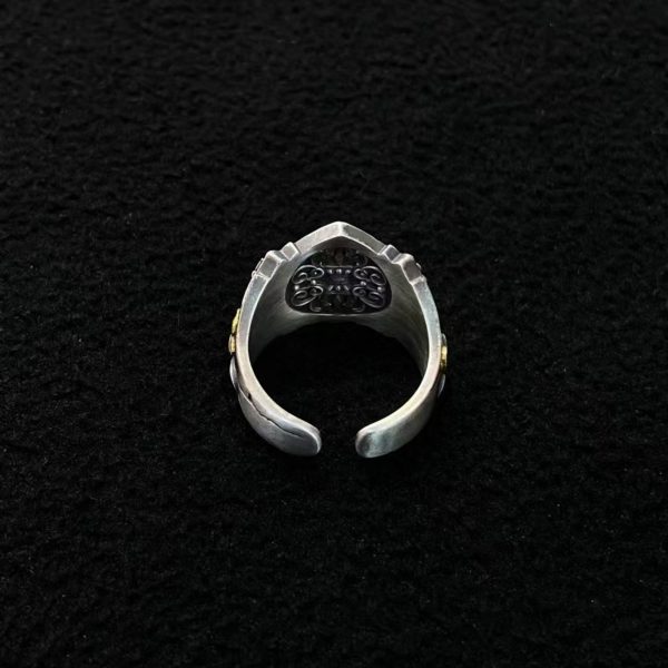 Tibetan Buddhist Hand-Carved Shri Bagche Ring
