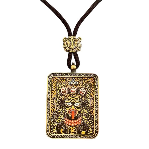 Tibetan Buddhist Zakiram Thangka Necklace