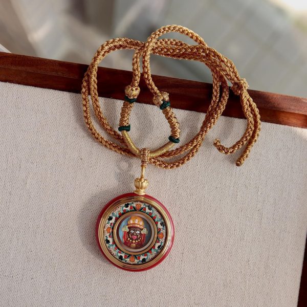 Tibetan Cinnabar Zakiram Amulet Necklace