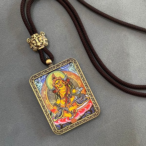 Tibetan Thangka Buddha Necklace