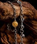 Vajra Sterling Silver Tibetan Buddhist Necklace