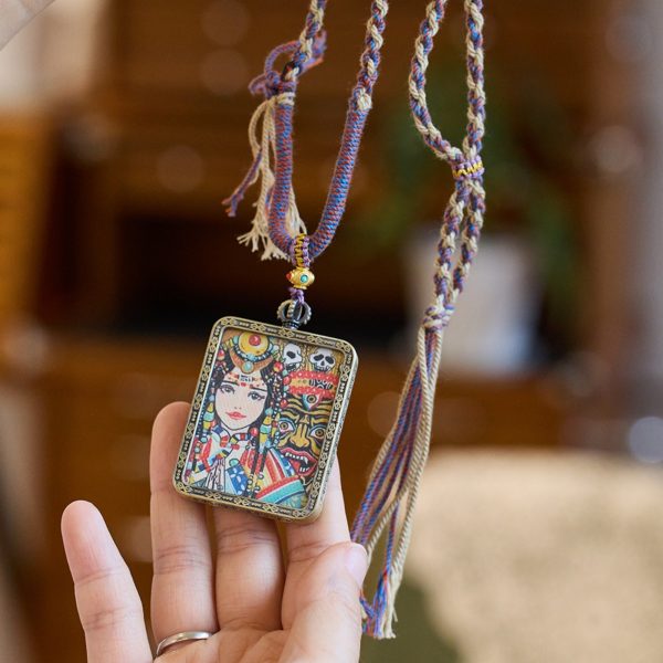 Zakiram Thangka Pendant Necklace