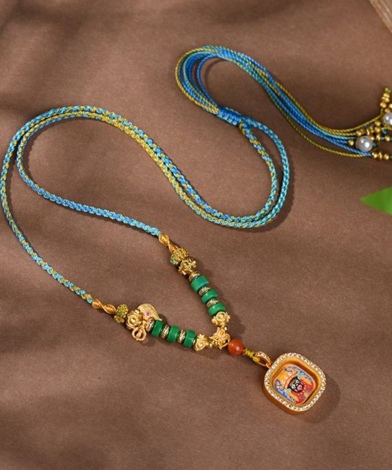 Zakiram Thangka Amulet Necklace