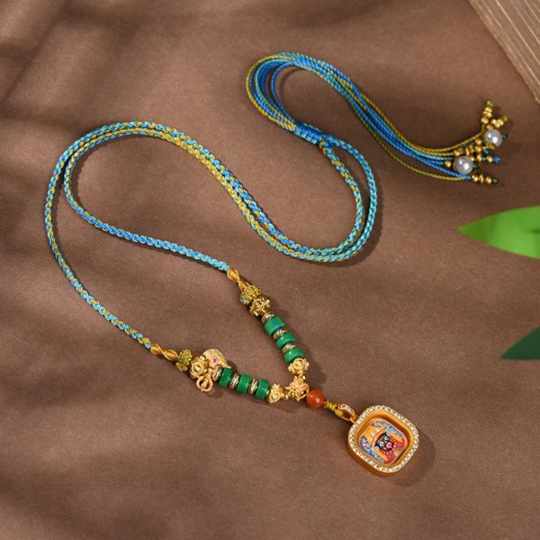 Zakiram Thangka Amulet Necklace
