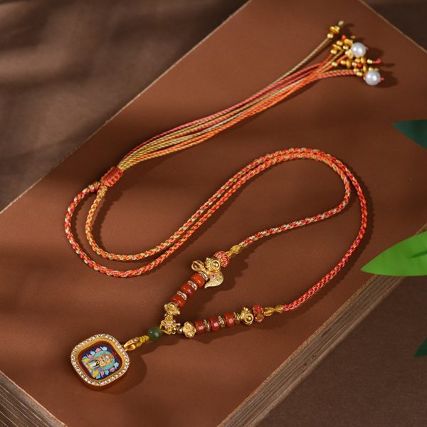 Zakiram Thangka Amulet Necklace
