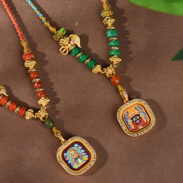 Zakiram Thangka Amulet Necklace