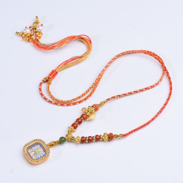 Zakiram Thangka Amulet Necklace