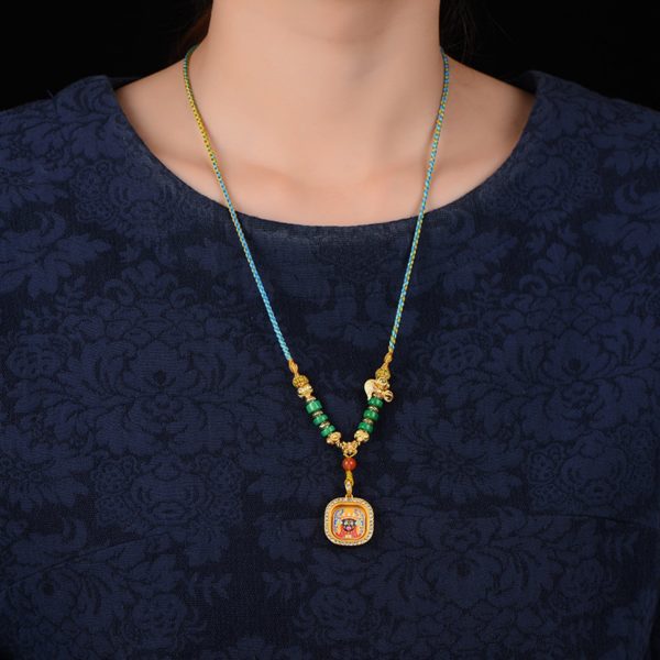 Zakiram Thangka Amulet Necklace