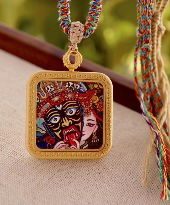 Zakiram Thangka Amulet Necklace