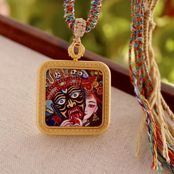 Zakiram Thangka Amulet Necklace