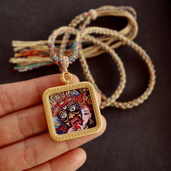 Zakiram Thangka Amulet Necklace