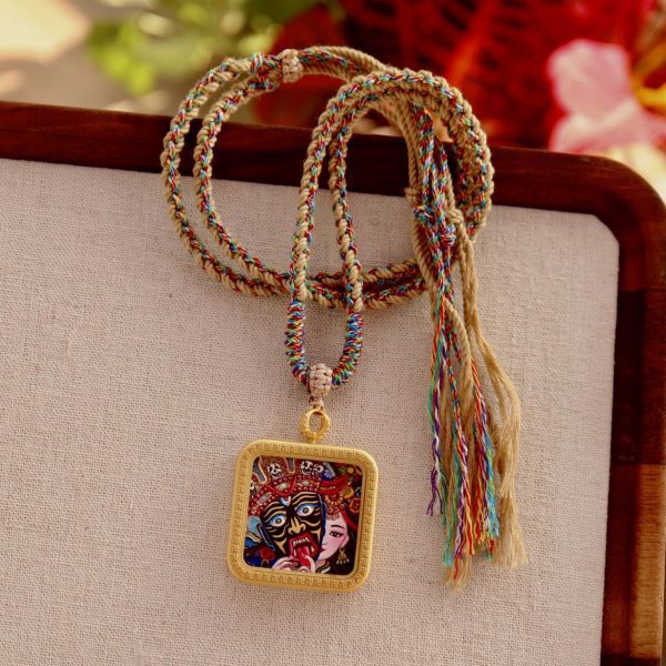 Zakiram Thangka Amulet Necklace