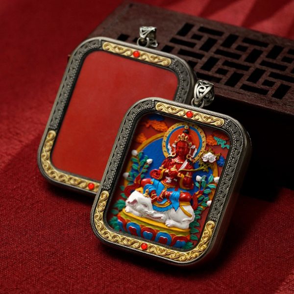 Mysterious gifts Hand-Painted Thangka Buddha Pendant (Ga Wu Box)