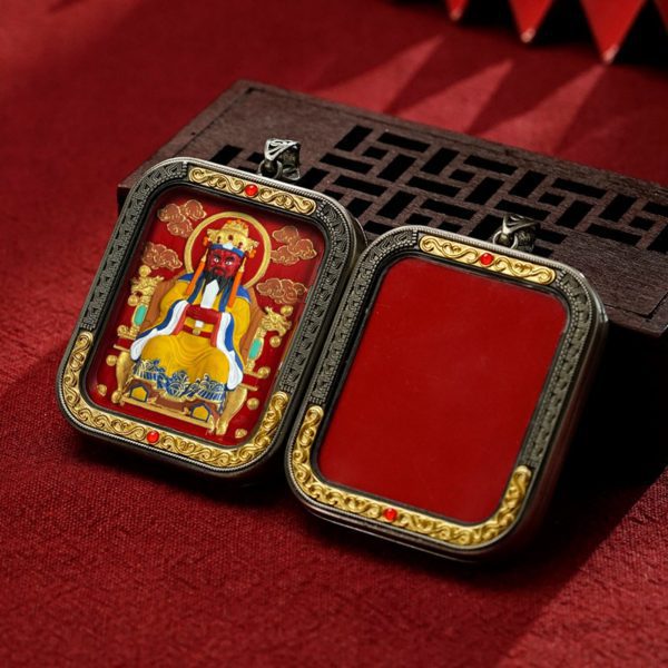 Mysterious gifts Hand-Painted Thangka Buddha Pendant (Ga Wu Box)