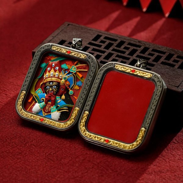Mysterious gifts Hand-Painted Thangka Buddha Pendant (Ga Wu Box)