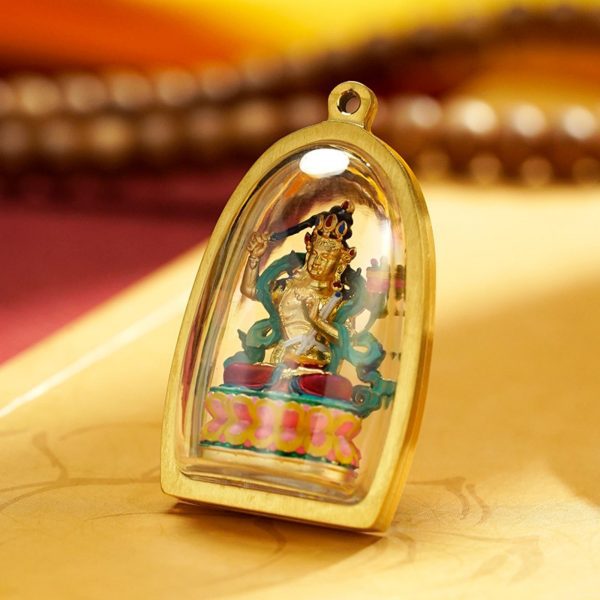 Mysterious giftsAura Hand-Carved Tibetan Buddha Pendant Necklace