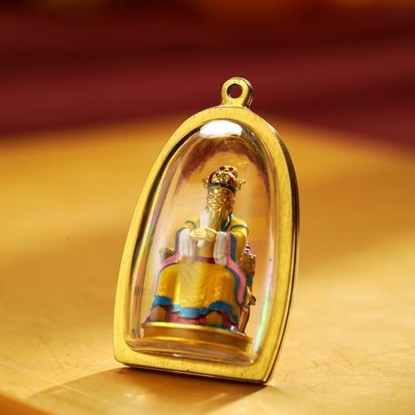 Mysterious giftsAura Hand-Carved Tibetan Buddha Pendant Necklace