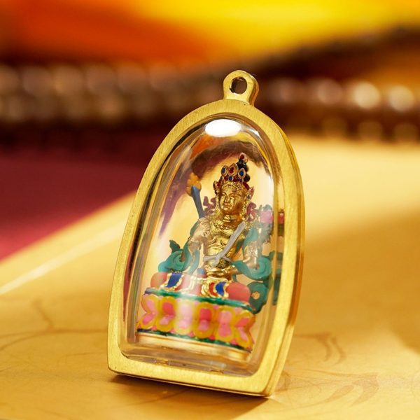Mysterious giftsAura Hand-Carved Tibetan Buddha Pendant Necklace