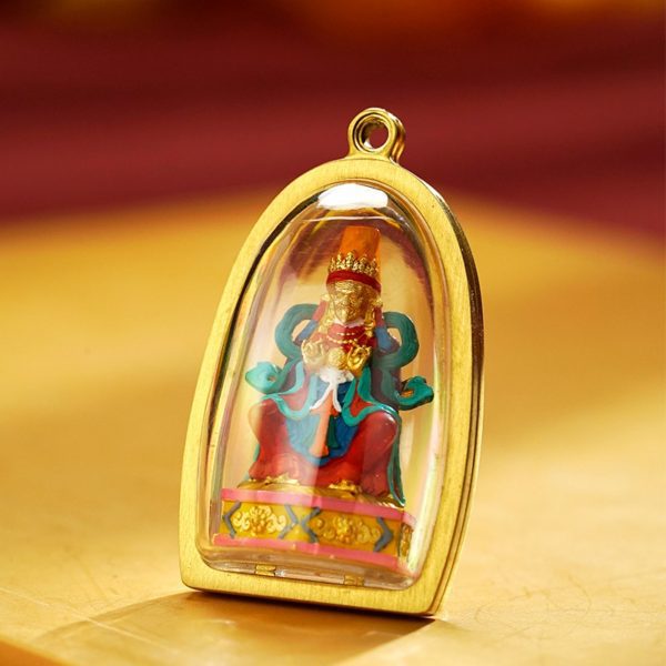 Mysterious giftsAura Hand-Carved Tibetan Buddha Pendant Necklace