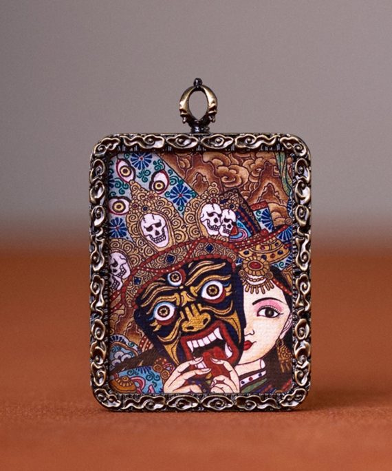 Zakiram Thangka Pendant Necklace